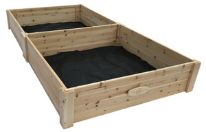 BGRBD28 - Cedar Double Raised Garden Bed Kit – (90 x 47 x 11) inches
